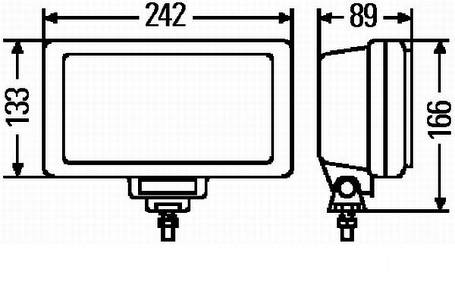 Протитуманна фара Hella Jumbo 220 Chrom 1NE 006 300-011, фото 2