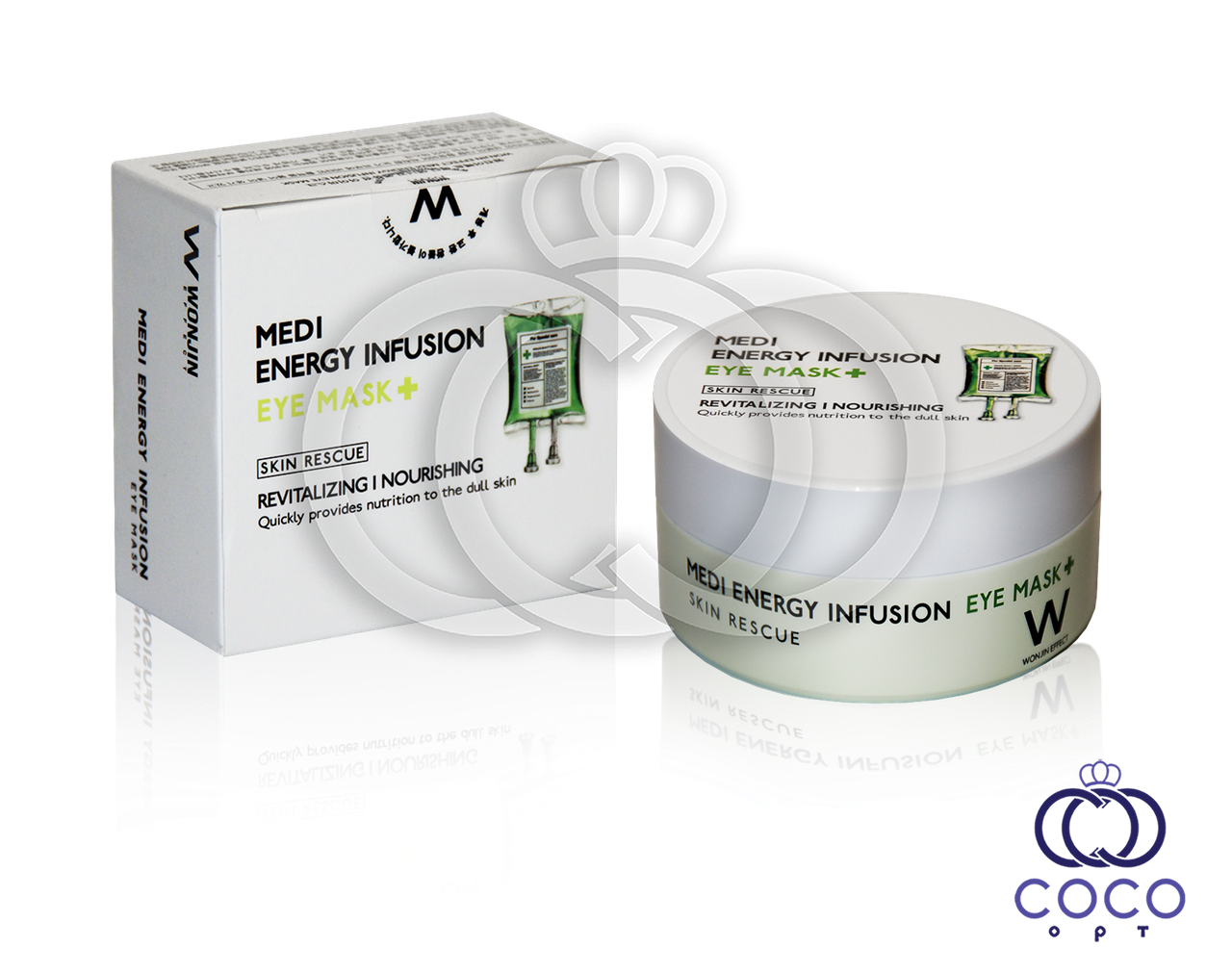 Корейські патчі гідро-гелеві Medi Energy Infusion Eye Mask+ з пептидами