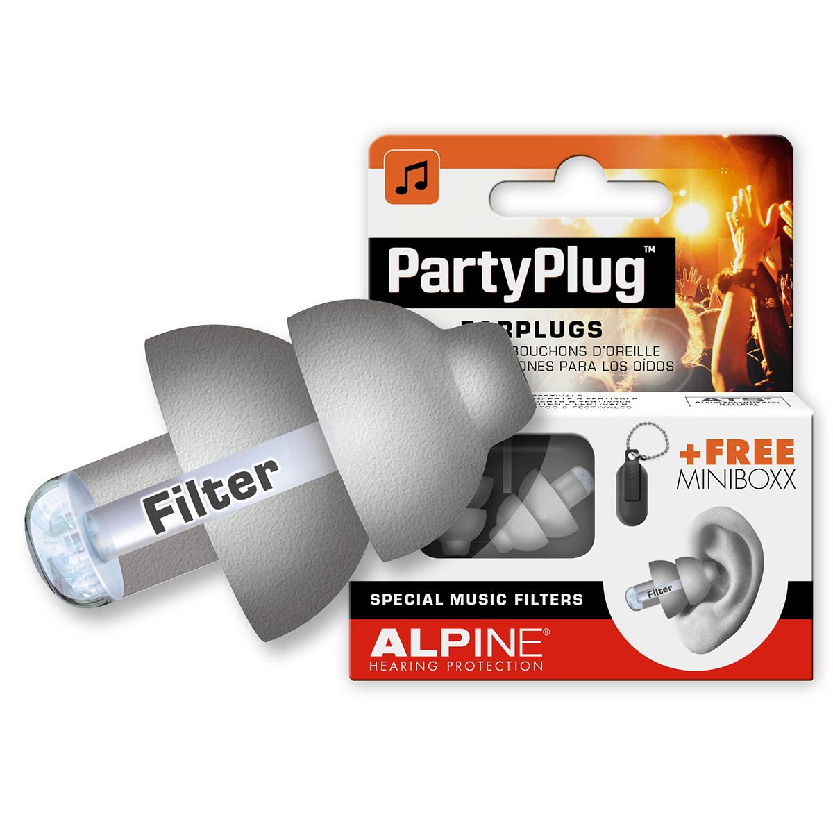 Бервуха для клубів і концертів Alpine Hearing Protection PartyPlug Grey + ПОДАРУНОК!