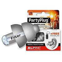 Бервуха для клубів і концертів Alpine Hearing Protection PartyPlug Grey + ПОДАРУНОК!