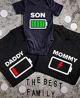 Парные футболки для Всей семьи - daddy\mommy\son