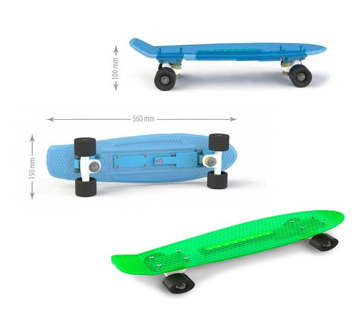 Скейт Пенні Penny Board салатовий Долони