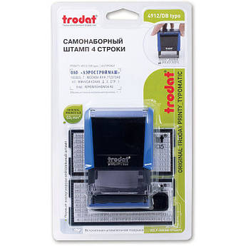 Штамп самонабірний на 4 рядки Trodat 4912
