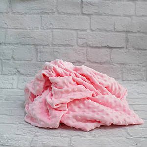 Плюшева тканина Minky рожевий (пліт. 380 г/м2)