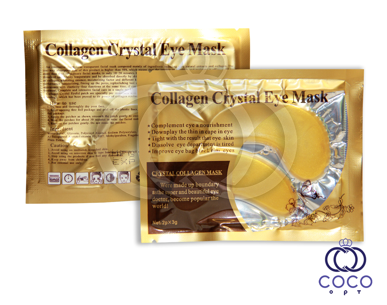 Гідрогелеві патчі Collagen Crystal Eye Mask, фото 1
