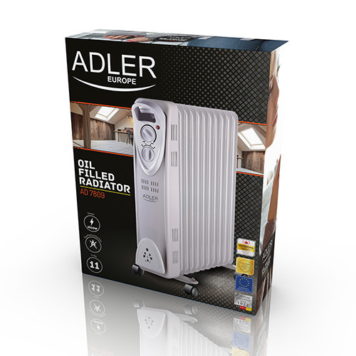 Обігрівач масляний Adler AD 7809 на 11 секцій потужність 2500w