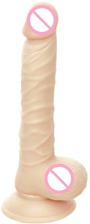 Реалістичний фалоімітатор з мошонкою G-Style Girl 8inch Dong With Suct
