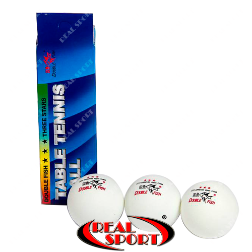Теннисные мячи Double Fish 3* ITTF - фото 1 - id-p1040086156
