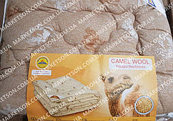 Зимова ковдра Верблюжа вовна 195х215 Camel Wool хутро. Євро розмір., фото 3