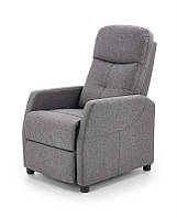 Кресло раскладное для отдыха Halmar FELIPE серый 64/84-135/103-76/48 см