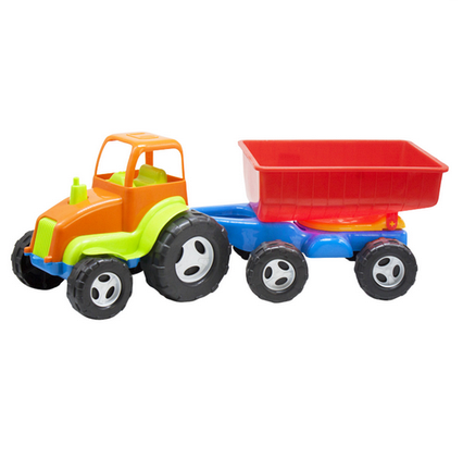 Дитячий трактор із причепом. Іграшка трактор.Трактор дитяча машинка.