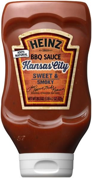Соус барбекю Heinz Kansas City BBQ Sauce, 572 гр, фото 1