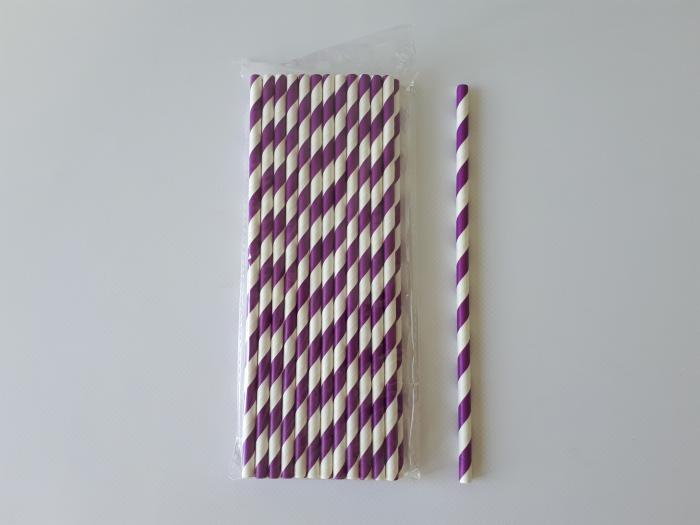 Набір трубочок для соку та напоїв паперові Еко трубочки для коктейлю бару та кави 25 штук в упаковці