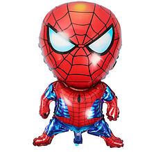 Кулька дитяча фольгована фігурна в стилі "Людина павук" 70 х 45 см