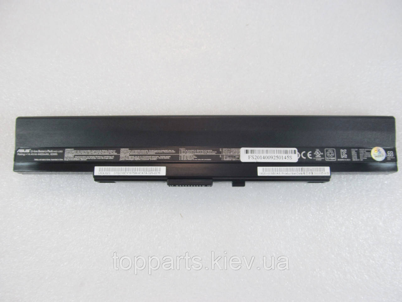 Батарея для ноутбука Asus A42-U53, 4400mAh, 8cell, 14.8V, Li-ion, чорна, ОРИГІНАЛЬНА