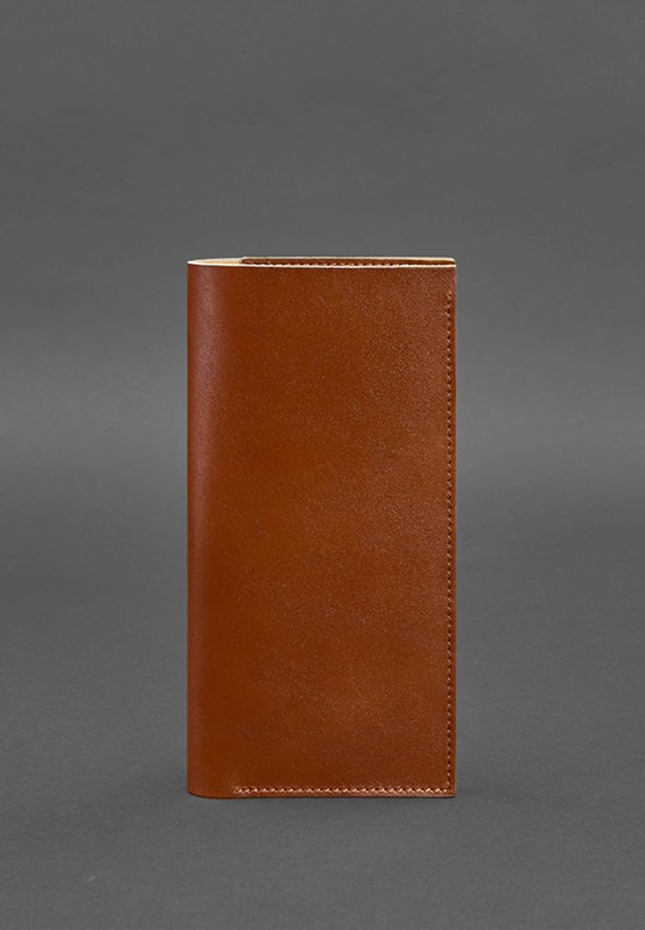 Шкіряний тревел-кейс компактний без застібки. Колір коричневий, фото 1