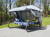 Установка садовых качелей 1