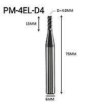 Фреза ZCC-CT PM-4EL-D4.0 кінцева подовжена пальчикова твердосплавна