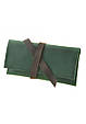 Тревел-кейс шкіряний закривається на хлястик. Колір комбінований зелений/коричневий, фото 7