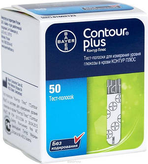 Тест смужки Контур Плюс Contour Plus 50 шт