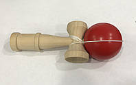 Игрушка KENDAMA (КЕНДАМА) BERYOU ZTOYL деревянная (красный шарик) 18 см