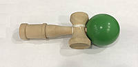 Игрушка KENDAMA (КЕНДАМА) BERYOU ZTOYL деревянная (зеленый шарик) 18 см