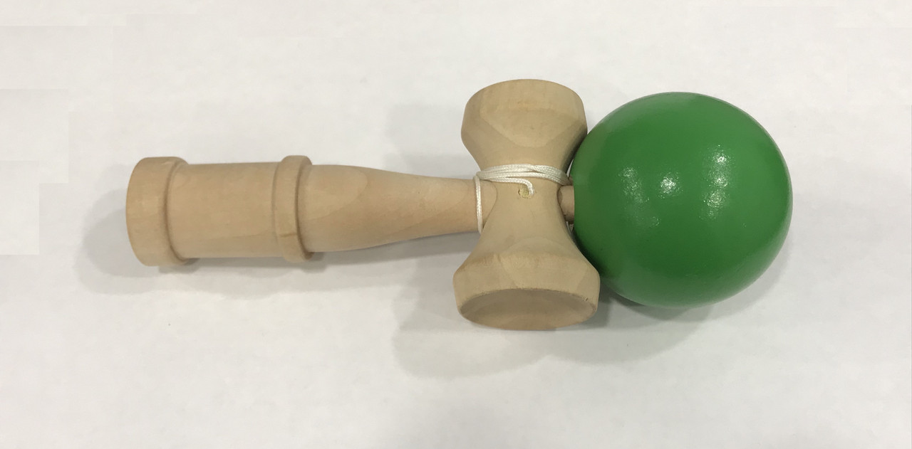 Іграшка KENDAMA (КЕНДАМА) BERYOU ZTOYL дерев'яна (зелена кулька) 18 см