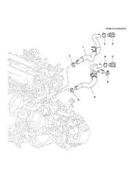 Патрубок печінка впускний GM 95390880 95936342 CHEVROLET Orlando