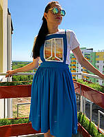 Жіноча спідниця a.play синього кольору S 42-44