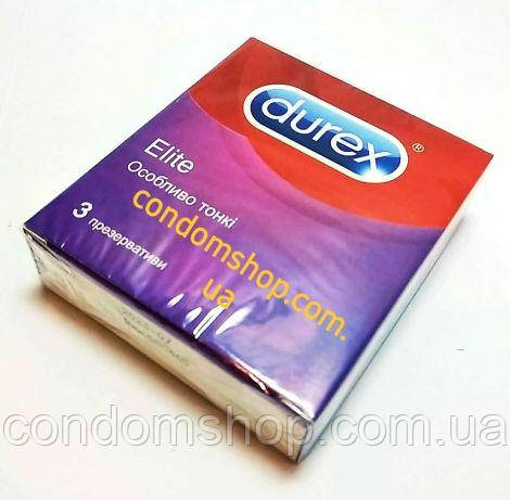 Презервативи Durex ELITE Дюрекс особливо тонкі 18 шт./6 пачок,до 2027 р.