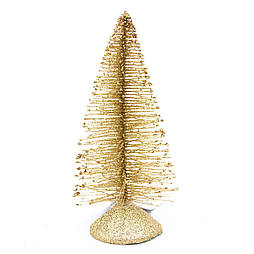 Настільна ялинка, 15 см, золотистий, метал (000692-2)