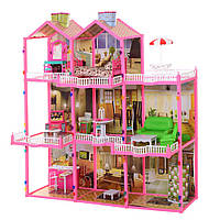 Іграшковий будинок для барби 6992 Doll House, 3 поверхи