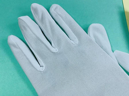 Рукавиці еластичні вечірні білі, фото 2