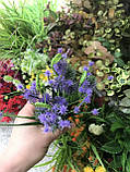 Штучні квіти польові для декору, пучок ( гілка 30 см ), фото 4