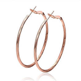 Сережки кільця, кругла форма