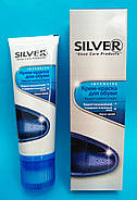 Сільвер Silver крем-фарба для взуття тюбик з аплікатором 75 мл т. синій, фото 2