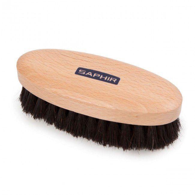 Щітка для взуття Saphir Oval Polisher Brush темний ворс, фото 1