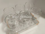 Набір келихів для вина 210 мл 6 шт скляних Vita Glass, фото 3