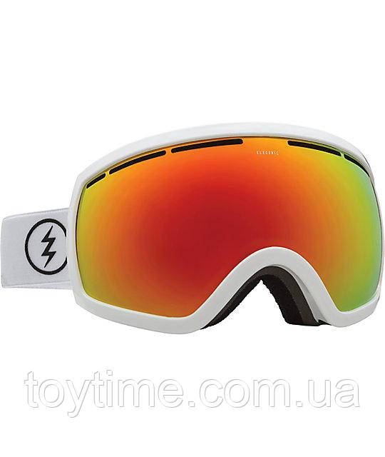 Маска ELECTRIC EG2 Gloss White Brose/Red Chrome, фото 1