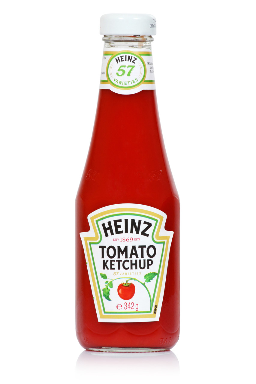 Heinz кетчуп томатний у склі 342г.