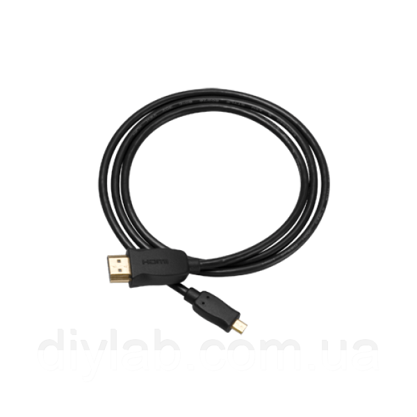 Кабель MicroHDMI to HDMI 1,5м для Raspberry Pi 4