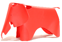 Дитячий стілець Elephant Kids Slon червоний, дизайн Charles and Ray Eames, фото 7