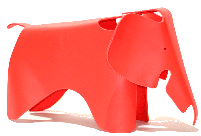Дитячий стілець Elephant Kids Slon червоний, дизайн Charles and Ray Eames, фото 5