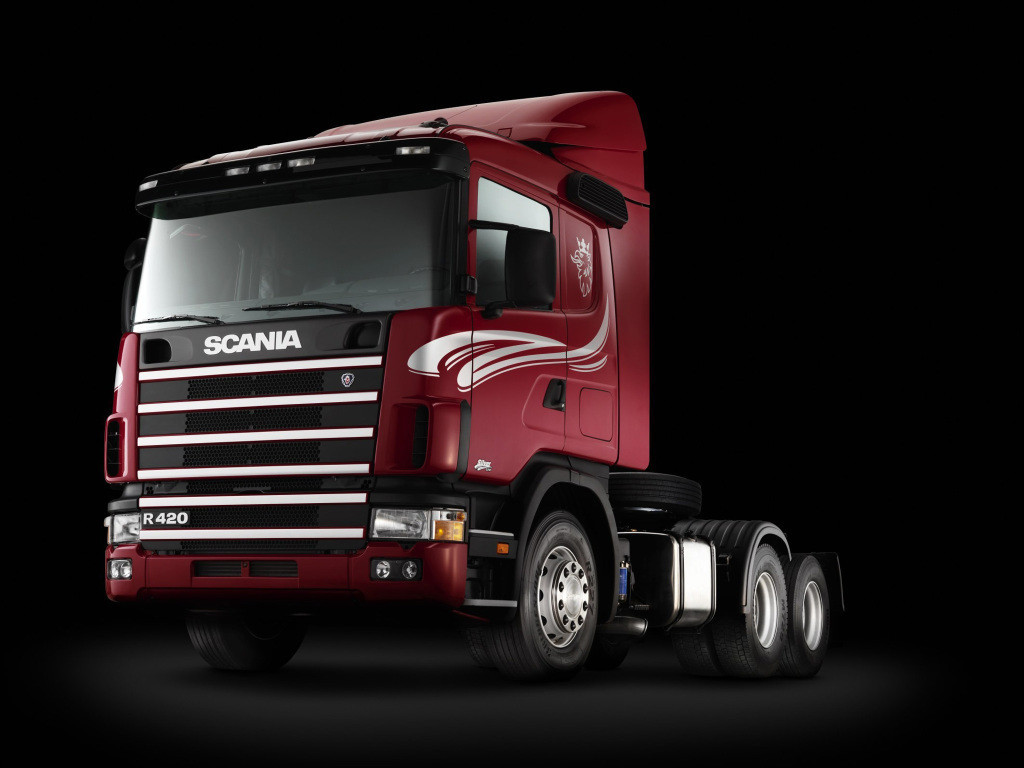 Коврики текстильные Scania 124 (чёрно-красный) ЛЮКС - фото 2 - id-p1040814841