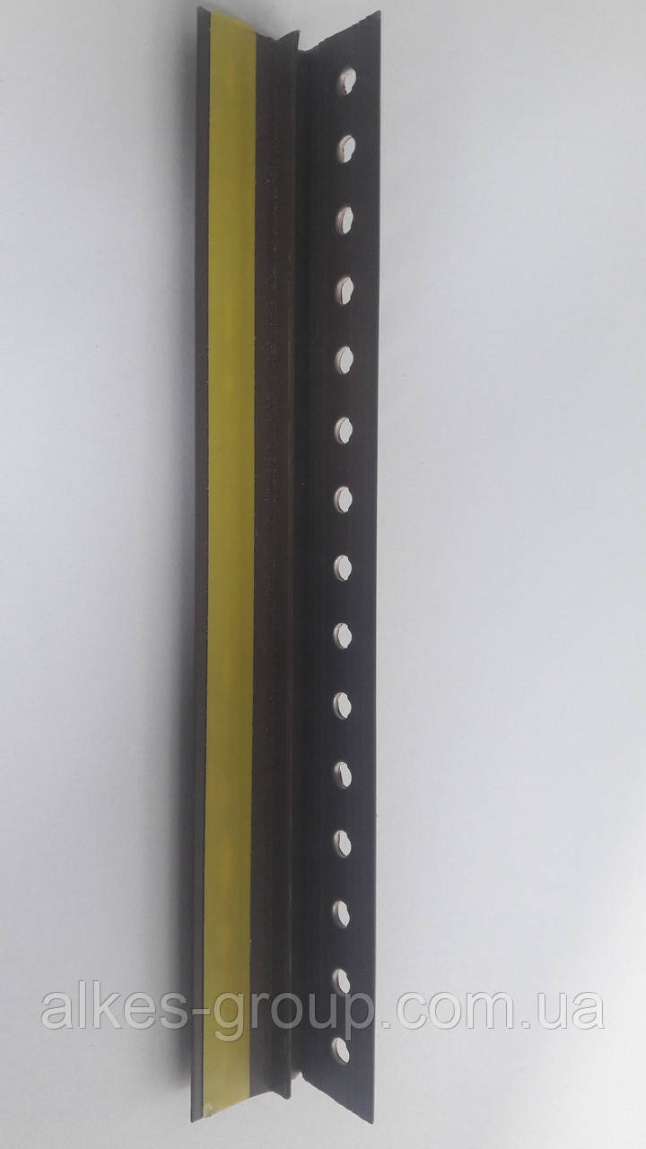 Приоконный профиль без сетки с манжетой ПВХ 6мм 2,5м коричневый - фото 3 - id-p1036874846