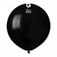 Латексна кулька пастель чорний 19"/ 14 / 48см Black Gemar