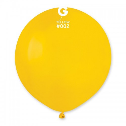 Латексна кулька пастель жовтий 19"/ 02 / 48см Yellow