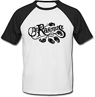 Футболка The Rasmus - Leaf Logo (белая с чёрными рукавами)