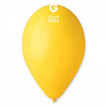 Латексна кулька пастель жовтий 10" / 02 / 26см Yellow Gemar