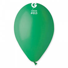 Латексна кулька пастель зелений темний 10" / 13 / 26см Green Gemar